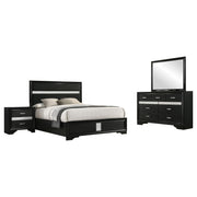 Miranda 4-piece California King Bedroom Set Black - 206360KW-S4