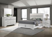 Miranda 4-piece Eastern King Bedroom Set White - 205110KE-S4