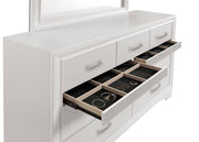 Miranda 4-piece Eastern King Bedroom Set White - 205110KE-S4