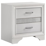 Miranda 4-piece Eastern King Bedroom Set White - 205110KE-S4