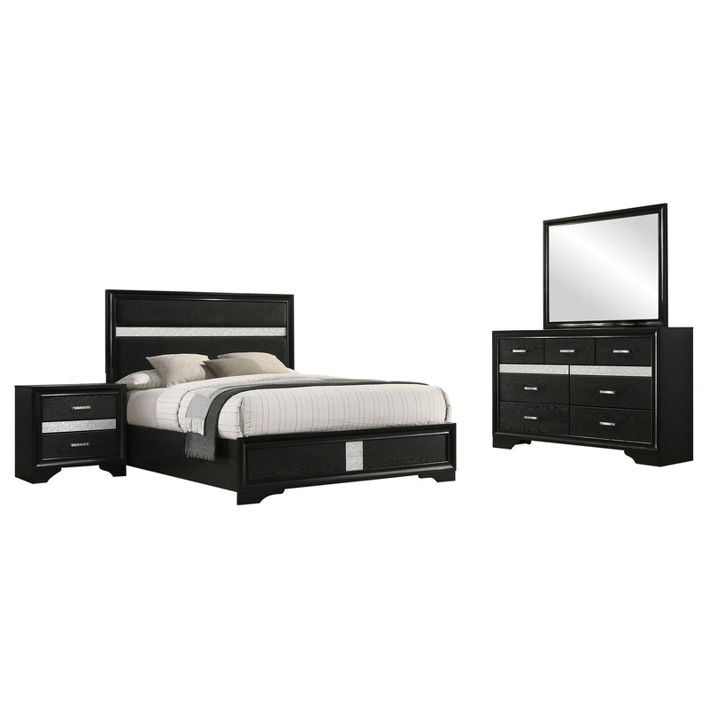 Miranda 4-piece Full Bedroom Set Black - 206360F-S4