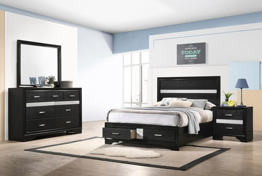 Miranda 4-piece Full Bedroom Set Black - 206361F-S4