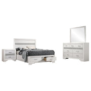 Miranda 4-piece Full Bedroom Set White - 205111F-S4
