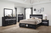 Miranda 4-piece Queen Bedroom Set Black - 206361Q-S4