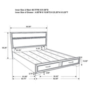 Miranda 4-piece Queen Bedroom Set Black - 206361Q-S4