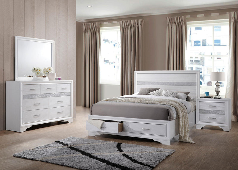 Miranda 4-piece Queen Bedroom Set White - 205111Q-S4