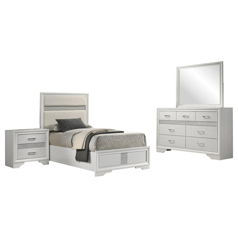 Miranda 4-piece Twin Bedroom Set White - 205110T-S4