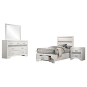 Miranda 4-piece Twin Bedroom Set White - 205111T-S4