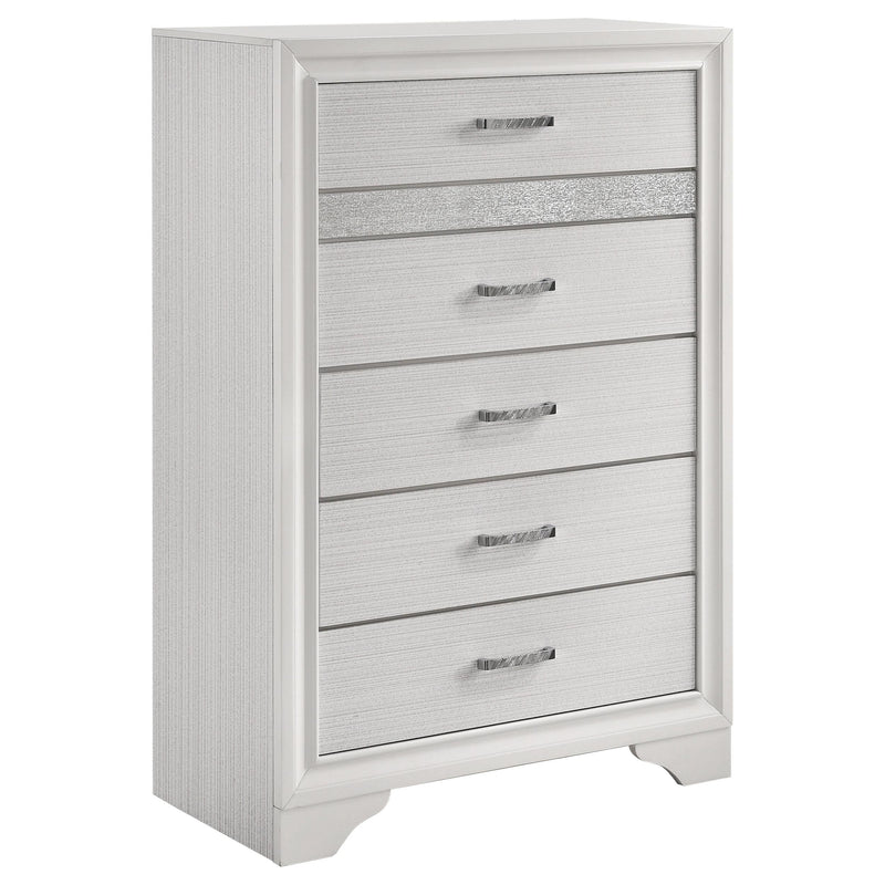 Miranda 5-piece California King Bedroom Set White - 205111KW-S5
