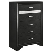Miranda 5-piece Eastern King Bedroom Set Black - 206361KE-S5