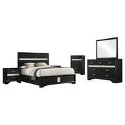 Miranda 5-piece Eastern King Bedroom Set White - 206360KE-S5N