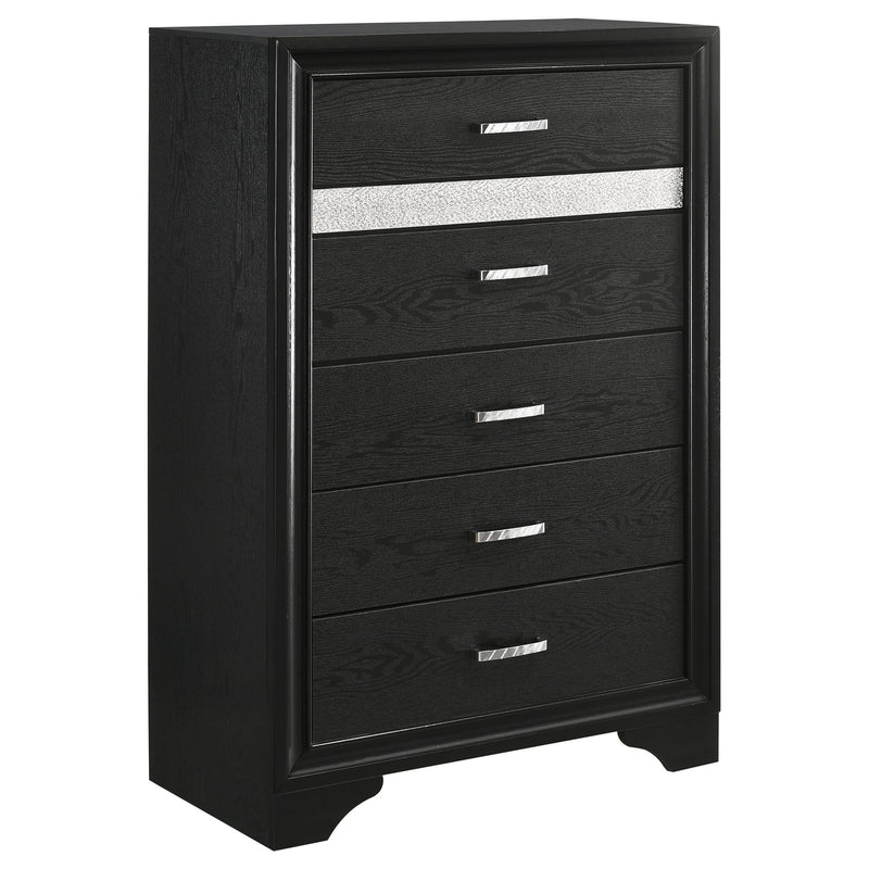 Miranda 5-piece Full Bedroom Set Black - 206360F-S5