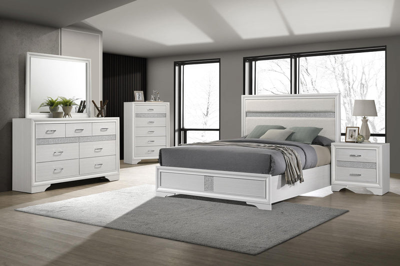 Miranda 5-piece Queen Bedroom Set White - 205110Q-S5