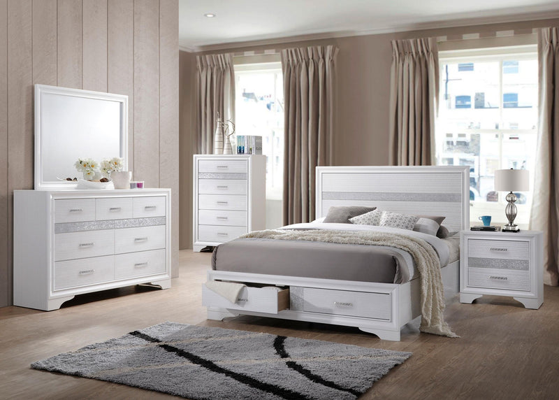Miranda 5-piece Queen Bedroom Set White - 205111Q-S5