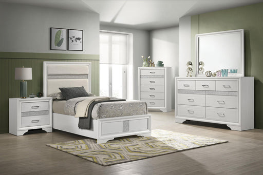 Miranda 5-piece Twin Bedroom Set White - 205110T-S5