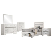 Miranda 5-piece Twin Bedroom Set White - 205111T-S5