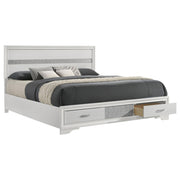 Miranda 51-inch Wood California King Storage Panel Bed White - 205111KW