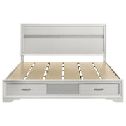 Miranda 51-inch Wood California King Storage Panel Bed White - 205111KW