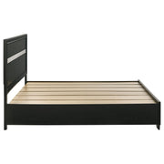 Miranda 51-inch Wood Eastern King Storage Panel Bed Black - 206361KE