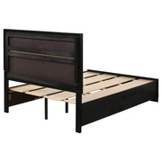 Miranda 51-inch Wood Full Storage Panel Bed Black - 206361F