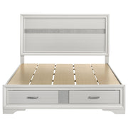 Miranda 51-inch Wood Queen Storage Panel Bed White - 205111Q