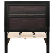 Miranda 51-inch Wood Twin Storage Panel Bed Black - 206361T
