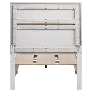 Miranda 51-inch Wood Twin Storage Panel Bed White - 205111T