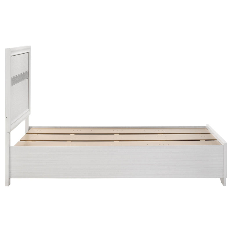 Miranda 51-inch Wood Twin Storage Panel Bed White - 205111T