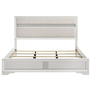 Miranda 54-inch Upholstered Eastern King Panel Bed White - 205110KE