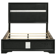 Miranda 54-inch Upholstered Full Panel Bed Black - 206360F