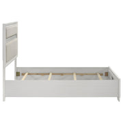 Miranda 54-inch Upholstered Queen Panel Bed White - 205110Q