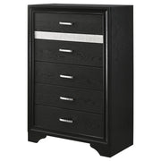 Miranda 6-drawer Bedroom Chest Black - 206365