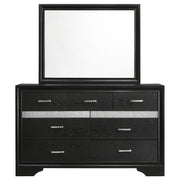 Miranda 7-drawer Dresser with Mirror Black - 206363M