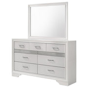 Miranda 7-drawer Dresser with Mirror White - 205113M