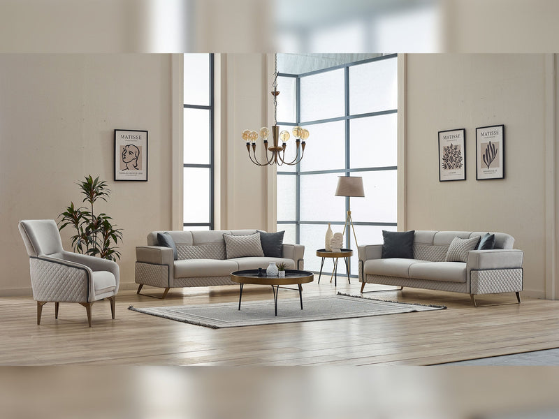 Miranda Convertible Loveseat in Grey - 200-SIM-MIR-GIRNE02-2