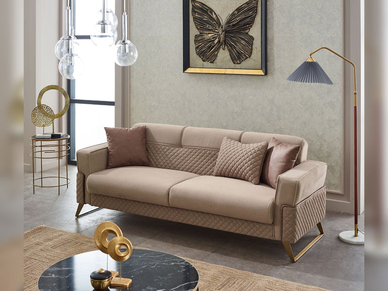 Miranda Convertible Sofa in Beige - 200-SIM-MIR-GIRNE04-3