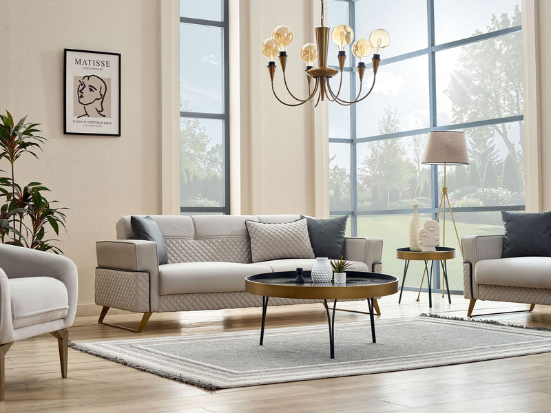 Miranda Convertible Sofa in Beige - 200-SIM-MIR-GIRNE04-3