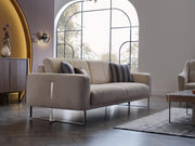 Mirante Beatto Cream 3-Seat Sleeper Sofa from Bellona - Lara Furniture