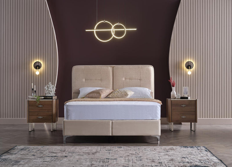 Mirante 6 Drawer Dresser (Walnut) - Lara FurnitureDresser