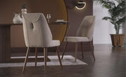 Mirante 6335 Dining Chair 2Pcs (Cream) - Lara FurnitureDining Chair