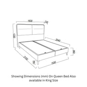 Mirante Cream/Walnut Storage Bedroom Set - Lara FurnitureBedroom Set