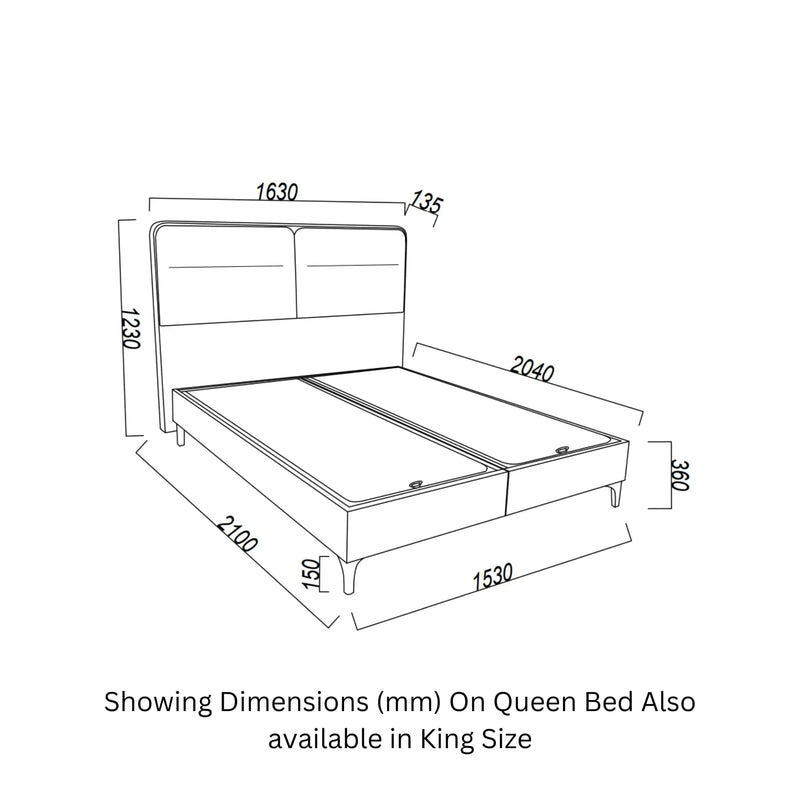 Mirante Cream/Walnut Storage Bedroom Set - Lara FurnitureBedroom Set