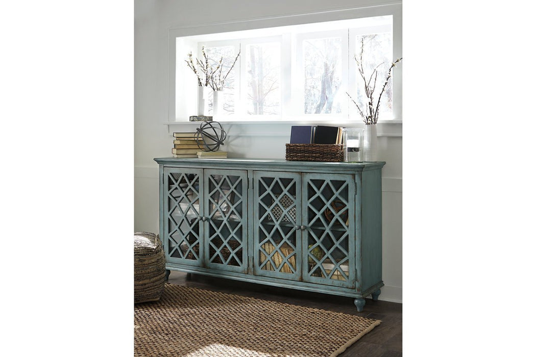 Mirimyn Antique Teal Accent Cabinet - Gate FurnitureCabinet