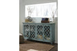 Mirimyn Antique Teal Accent Cabinet - Gate FurnitureCabinet