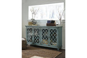 Mirimyn Antique Teal Accent Cabinet - Lara FurnitureCabinet