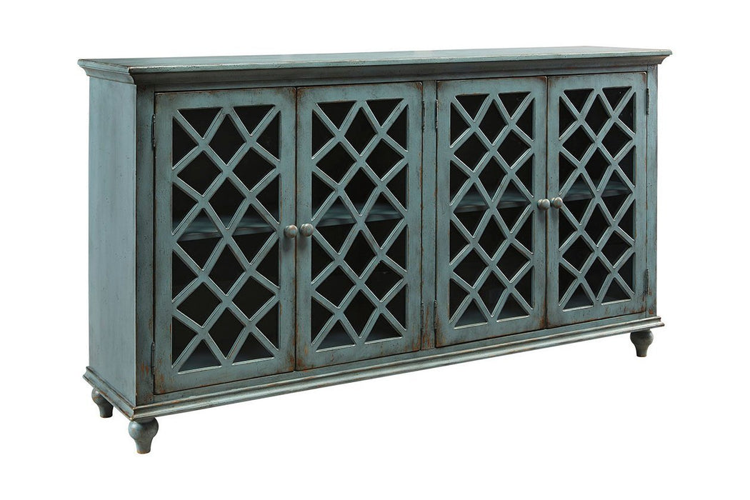 Mirimyn Antique Teal Accent Cabinet - Gate FurnitureCabinet