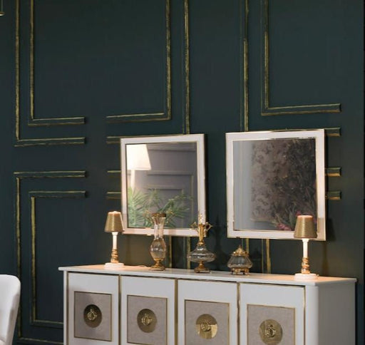 Mistral Buffet Mirror (Opak White) 2 Pieces - Gate FurnitureMirror