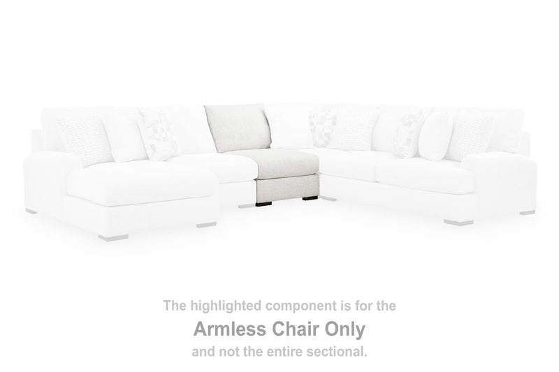 Misty-Lakes Chalk Armless Chair - PC6690646