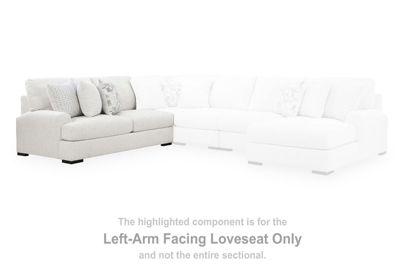 Misty-Lakes Chalk Left-Arm Facing Loveseat - PC6690655