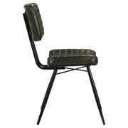 Misty Leather Upholstered Dining Chair Espresso (Set of 2) - 110652